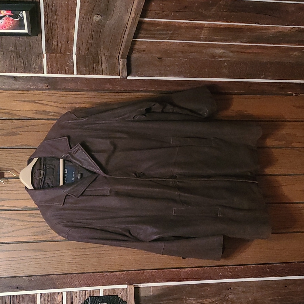 Men's XL brown Danier leather jacket